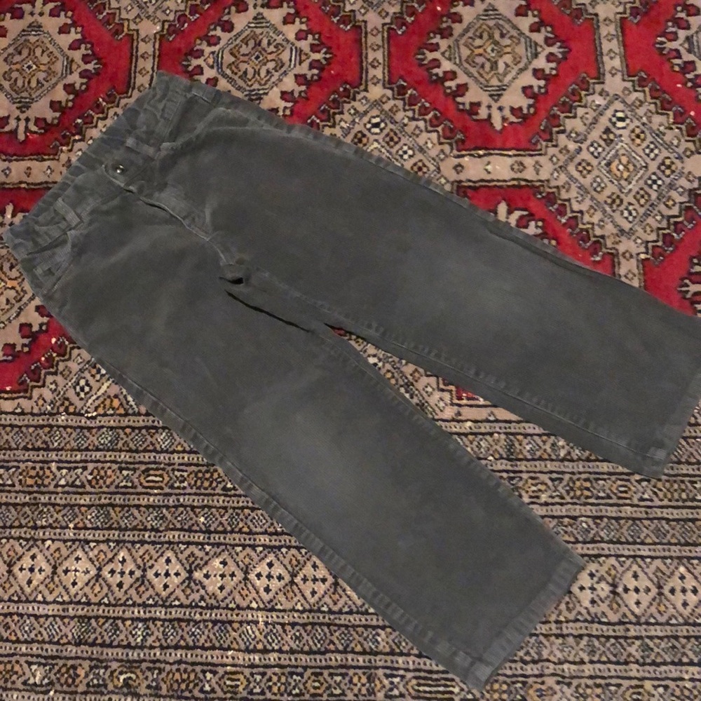 Janie and Jack Size 6 charcoal corduroy pants